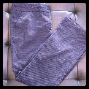 NY&CO Stretch Pants, Navy and white size 14